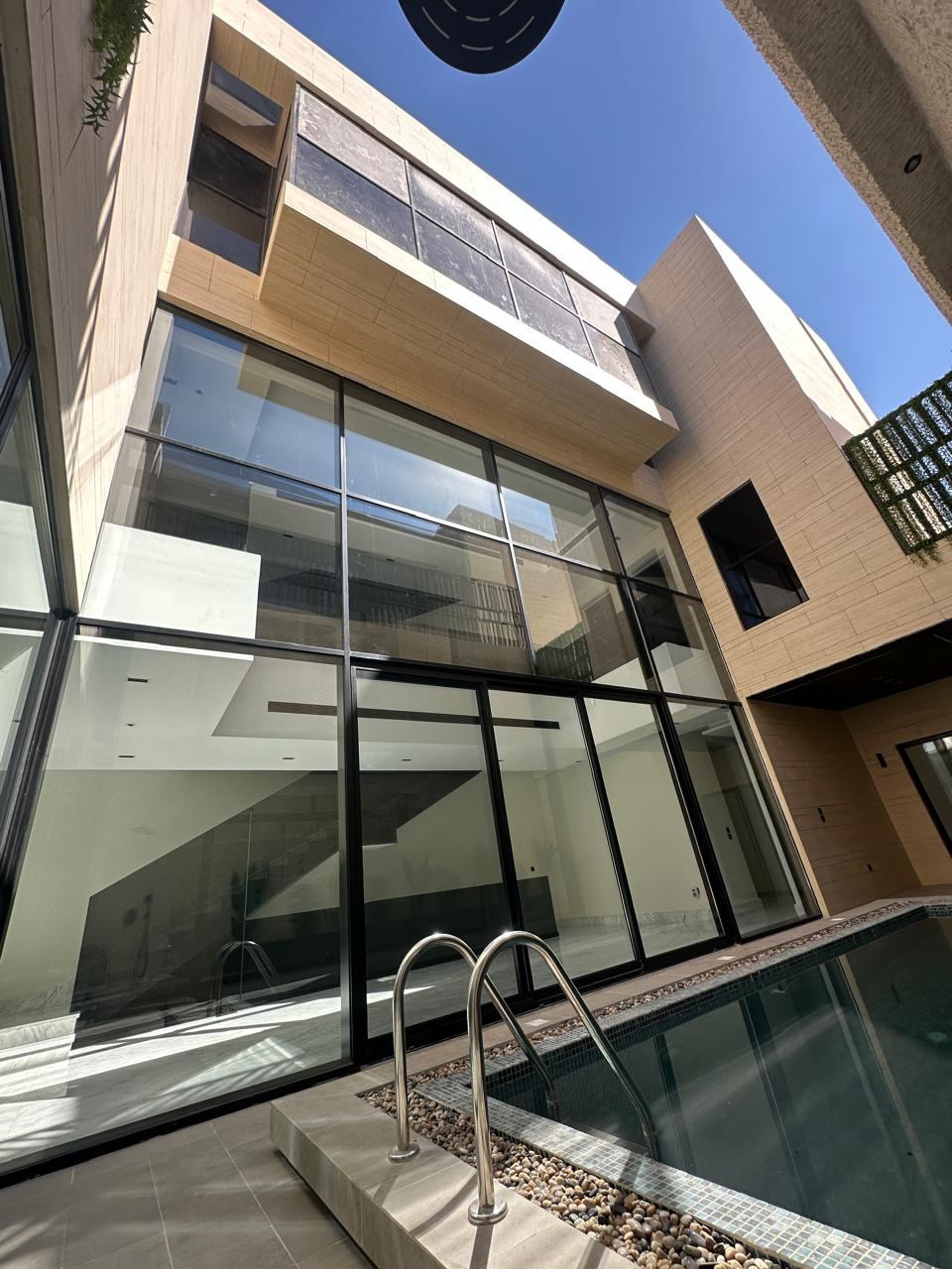 Aluminium composite panel cladding on a modern commercial high-rise building